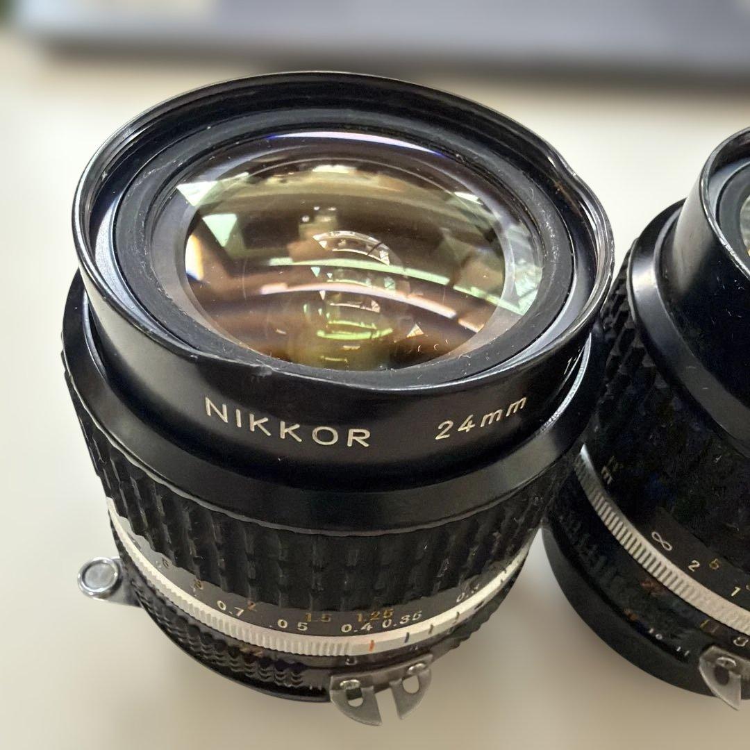 Nikon Ai NIKKOR 24mm 1:2 F2 2個　ジャンク出品