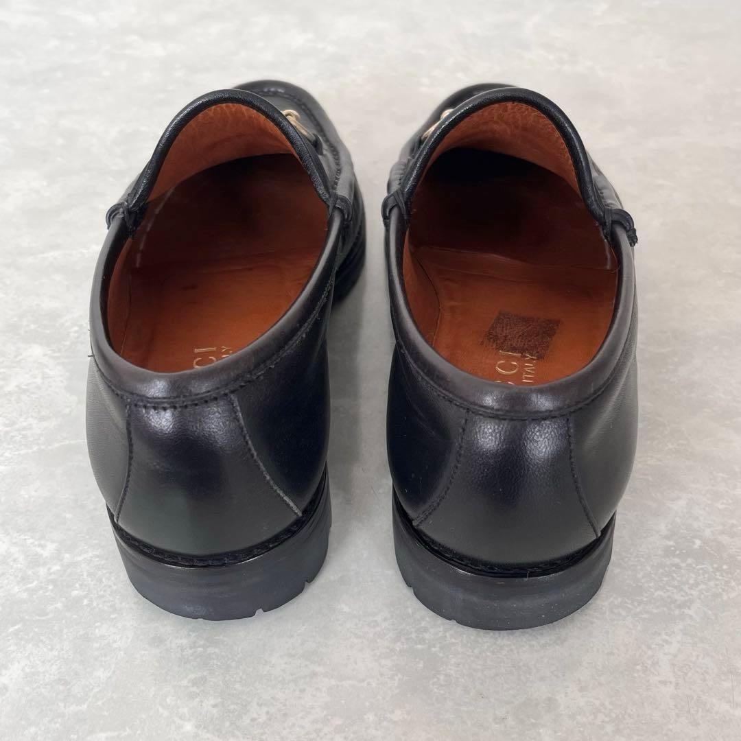 美品✨GUCCI グッチ ラグソール ホースビット ローファー 黒　22.5㎝