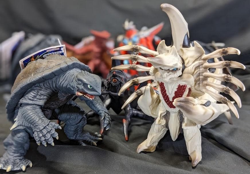 平成ガメラ＆登場怪獣（バンダイ）タグ付ムービーモンスター コンプリート７体セット