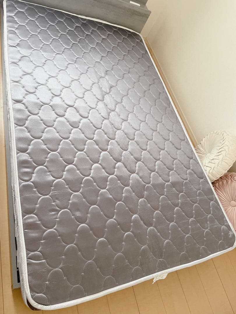★タイムセール★セミダブル　ベッドマットレス　シャビーグレー