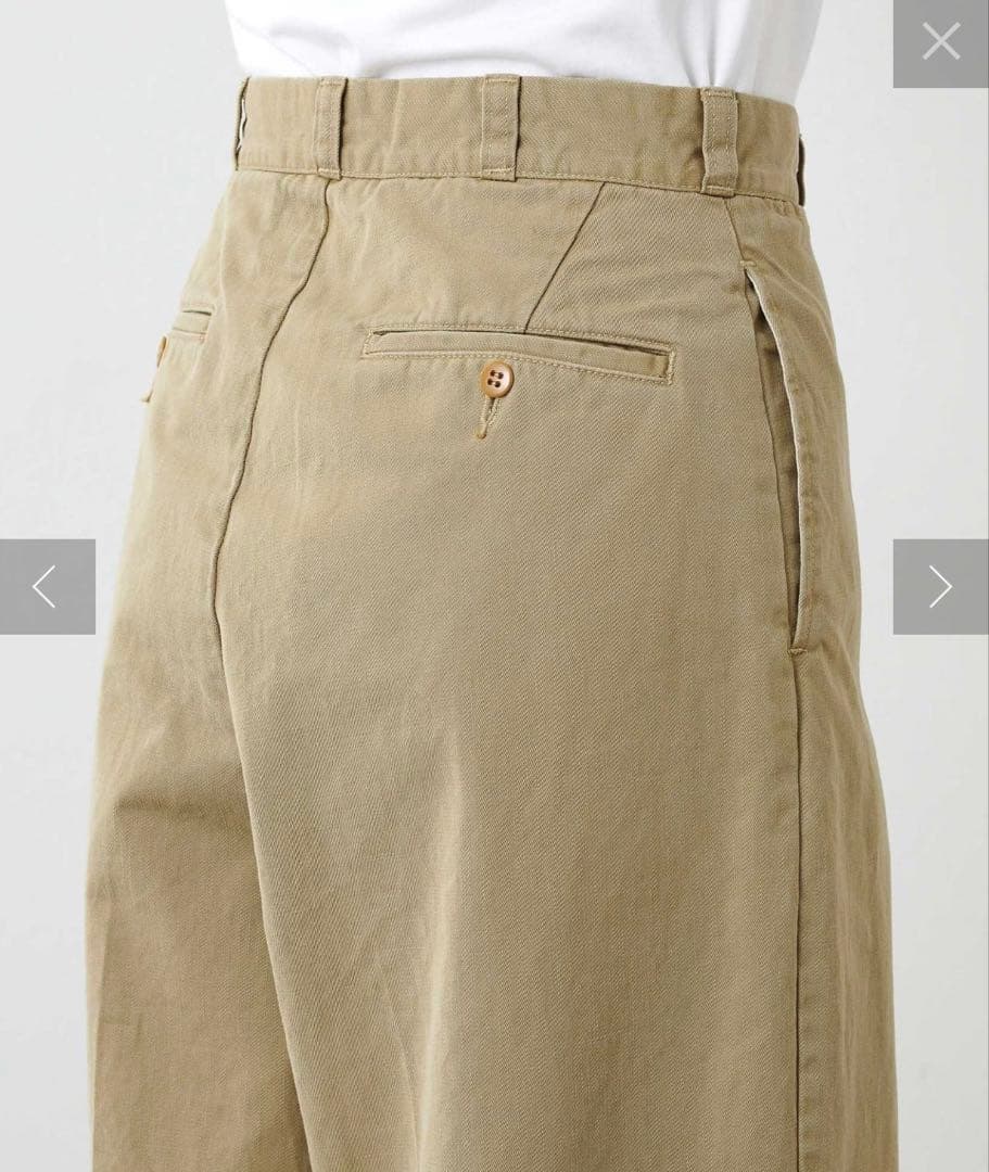 新品　未使用　ワイドシルエット　チノパン　GEMINI ゲミニー