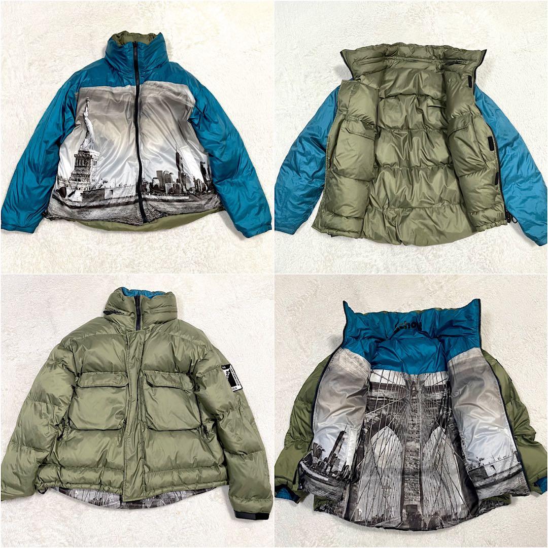 Schott ショット リバーシブル 中綿ナイロンジャケット 自由の女神 カーキ