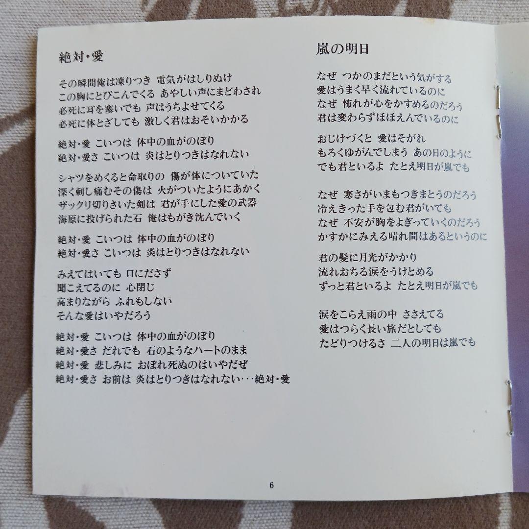 直筆サイン入りKAI FIVE 嵐の明日プレミアムCD