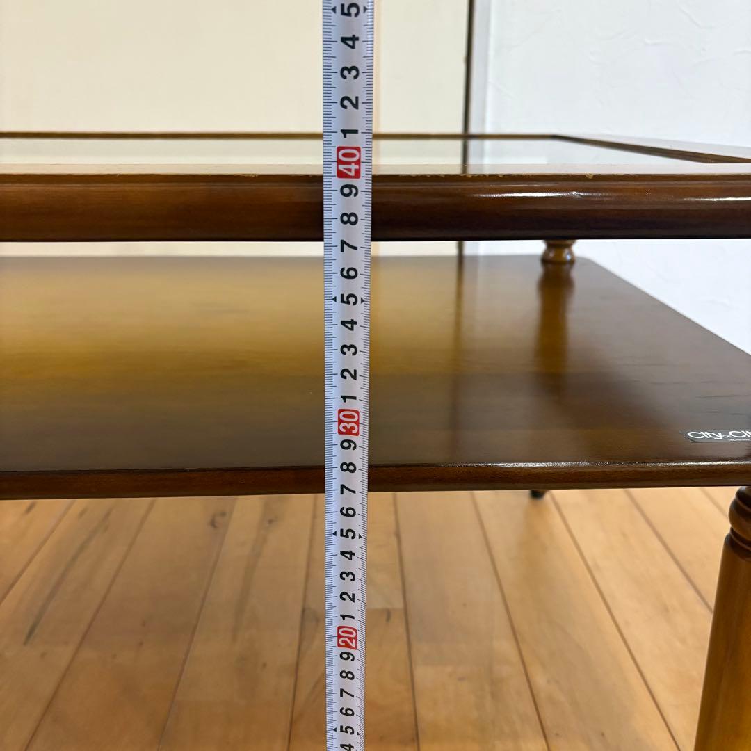 ☆昭和レトロ☆アンティーク　コレクションテーブル　ニチハン　コーヒーテーブル