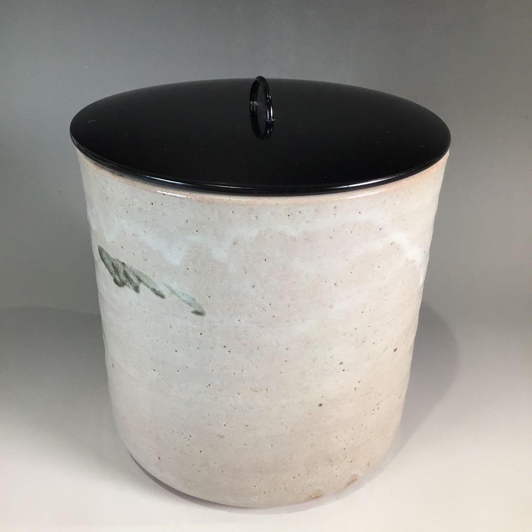 Ｐ１４５　水指　『高島邦山造』『絵唐津』『一重口水指』　共箱　茶道具