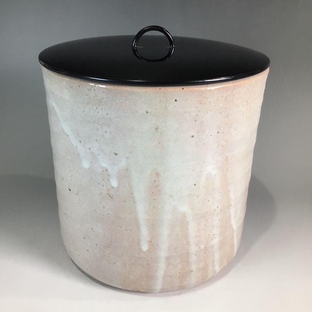 Ｐ１４５　水指　『高島邦山造』『絵唐津』『一重口水指』　共箱　茶道具