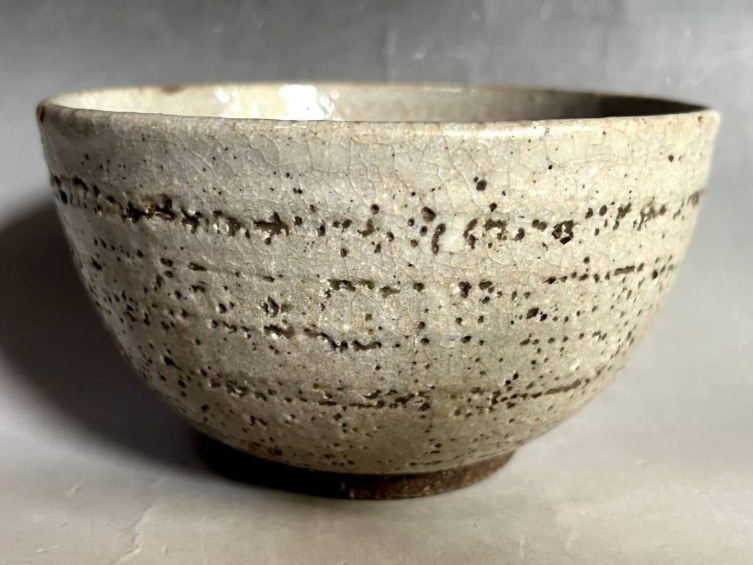 茶碗■古い楽茶碗 鼠釉 お茶道具 抹茶碗 古京焼 古美術 時代物 骨董品■