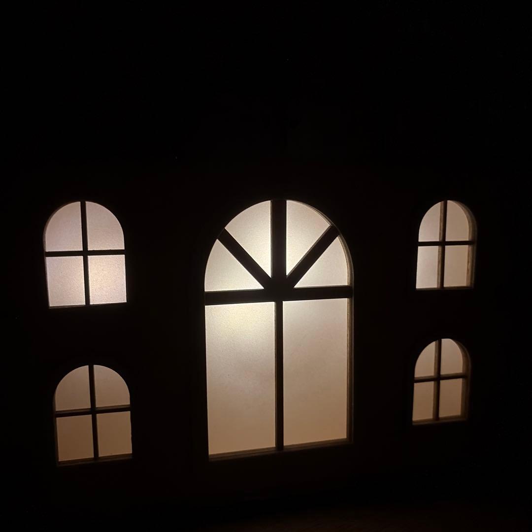 北欧ノルディックの木製アドベントカレンダーX'mas 乾電池式ライト