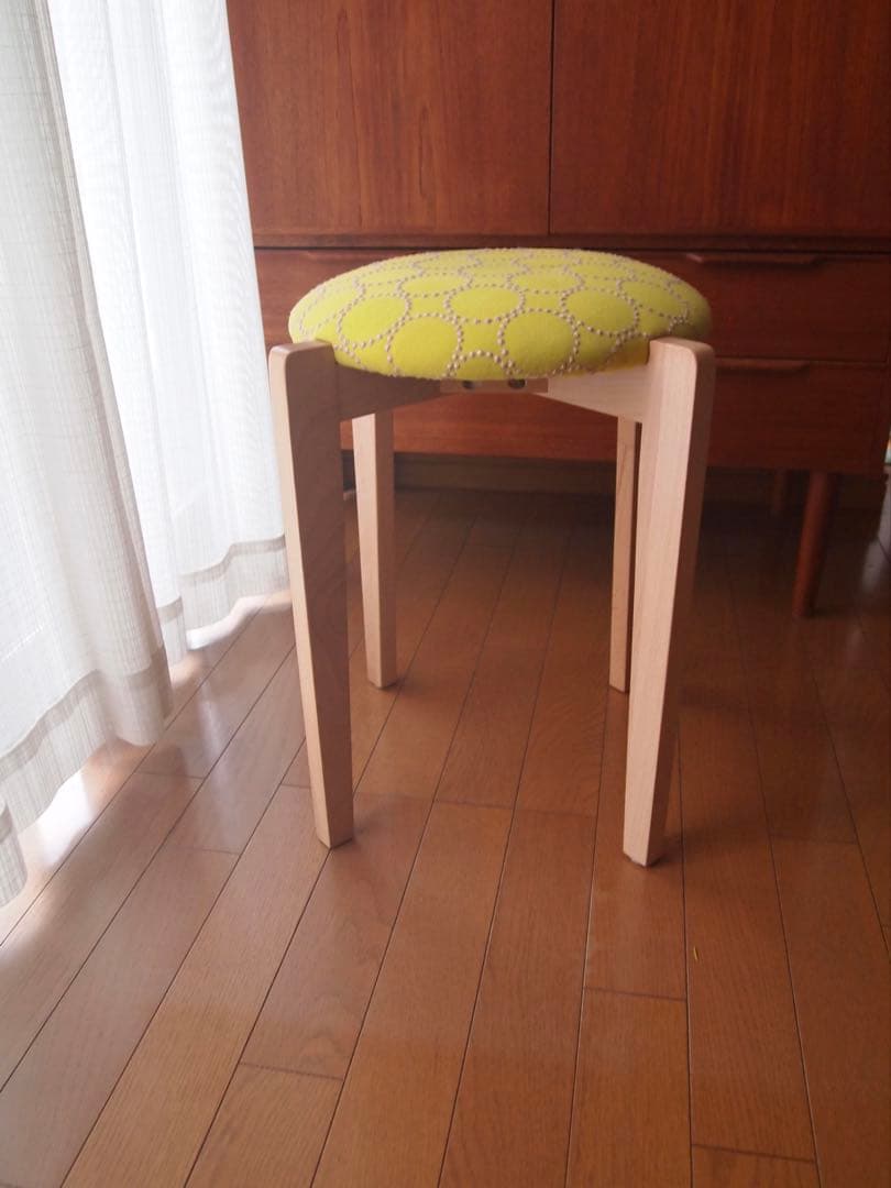 かわさん専用 ミナペルホネン ハンドメイド スツール 2脚セット 生地 チェア