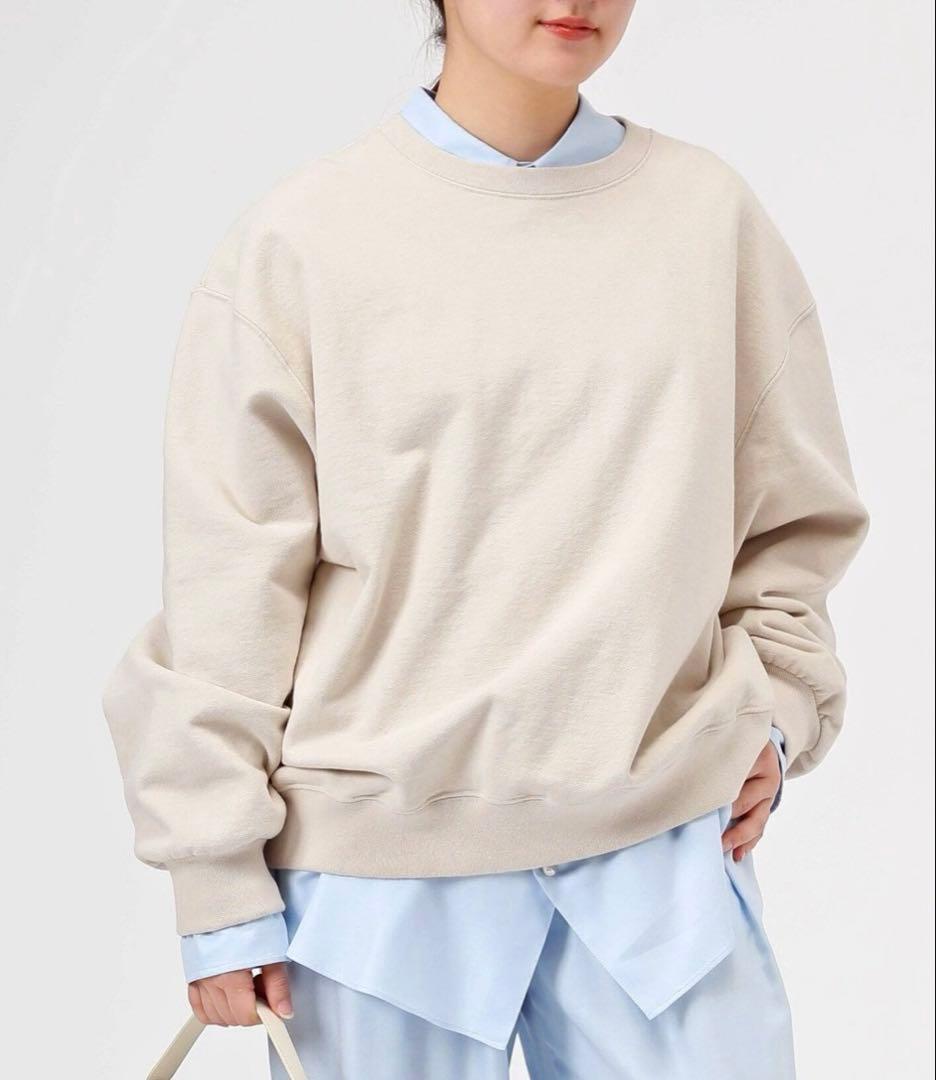 極美品☆AP STUDIO PRINT SWEAT PULLOVER ナチュラル