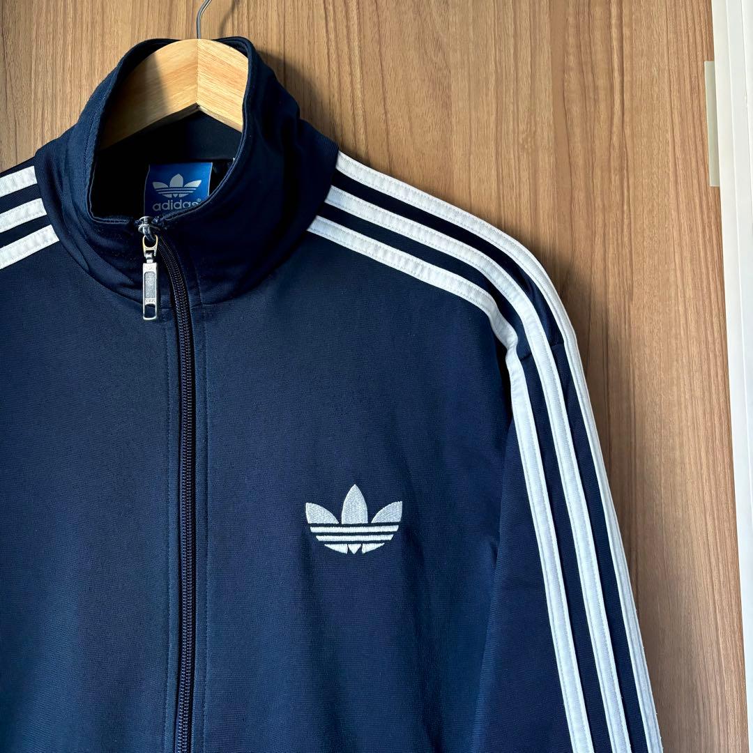 【美品】 adidas ファイヤーバード トラックジャケット ネイビー XL