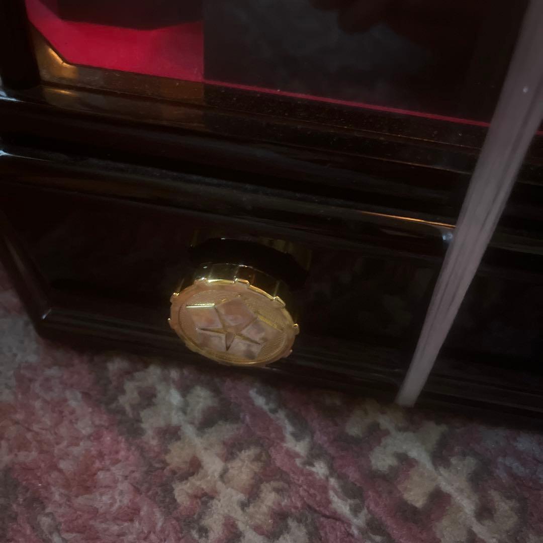 ひな人形 ガラスケース付き ランプ付き　ひな祭りのオルゴール付き