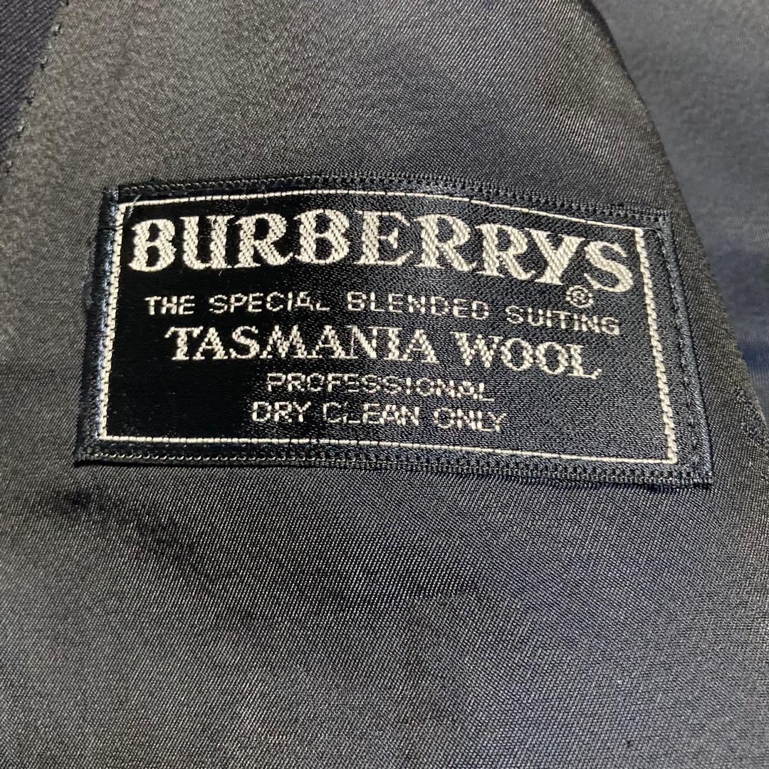 バーバリー★紺ブレ テーラードジャケット 金ボタン ダブル シャドーホース