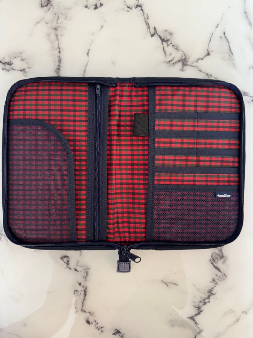 【新品未使用】familiarファミリア 母子手帳ケース デニム 002