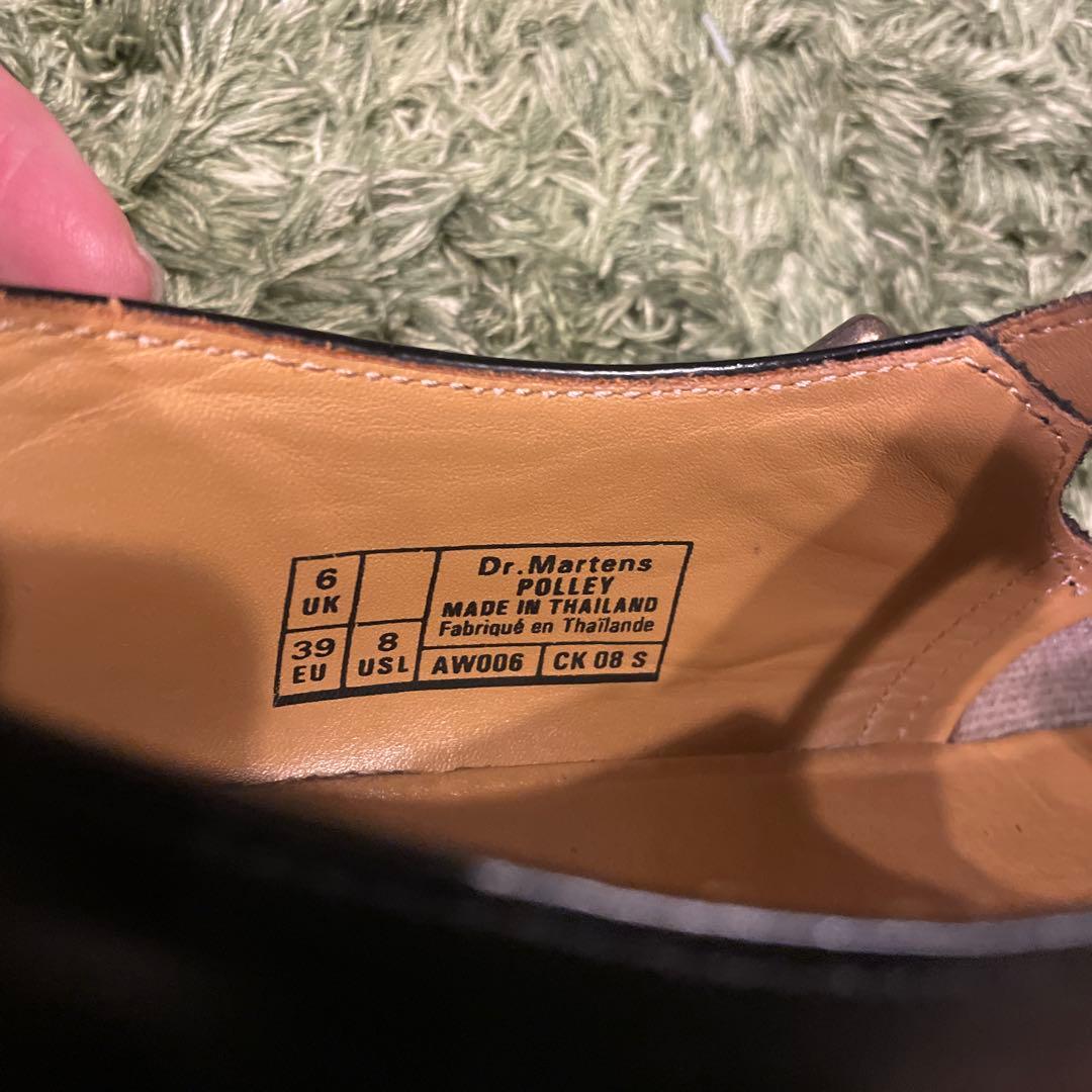 最大サイズUK6！美品！ドクターマーチンPOLLEYTバーストラップパンプス