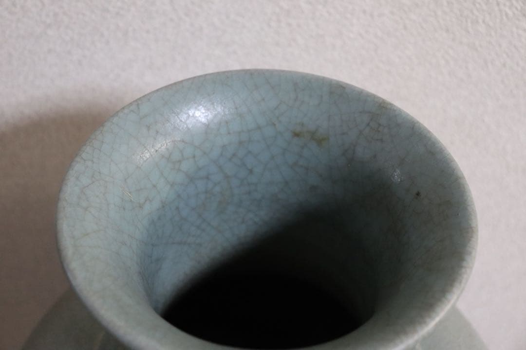 中国　汝窯青磁　大瓶　コレクション放出　アンティーク　送料込み250901