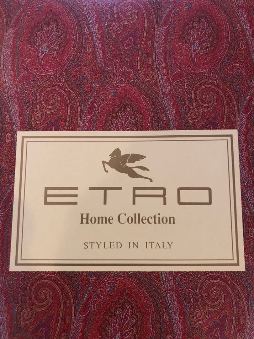 エトロ　ETRO 携帯安定　フラットシーツ　150×250 新品　箱付き