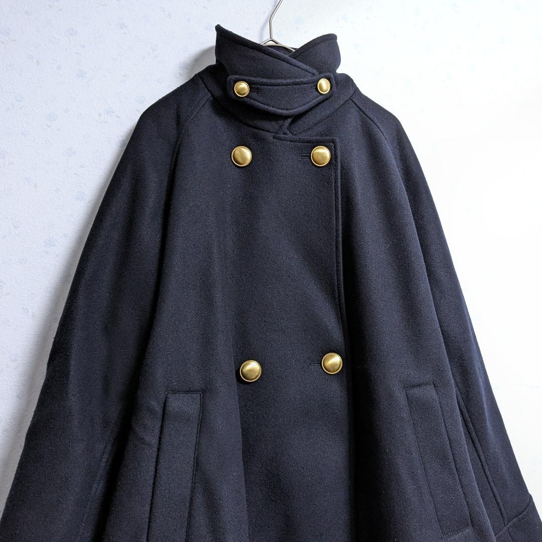 良品 SHIPS ウール ライク ジャージー メルトン 2WAY Pコート