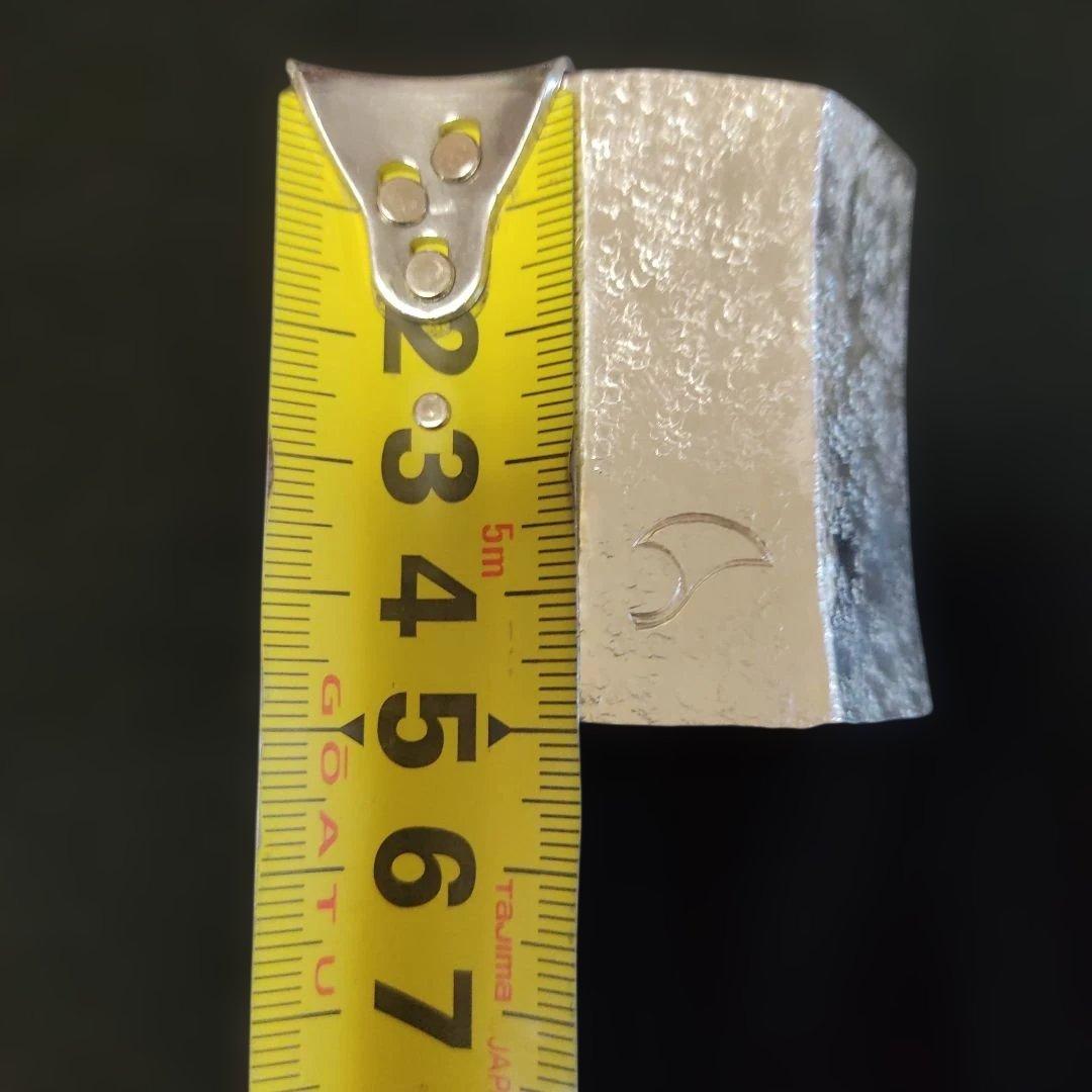 南鐐八角蓋置き。竹影堂。銀製品。 銀杏、いちょう。約70g。茶道具。