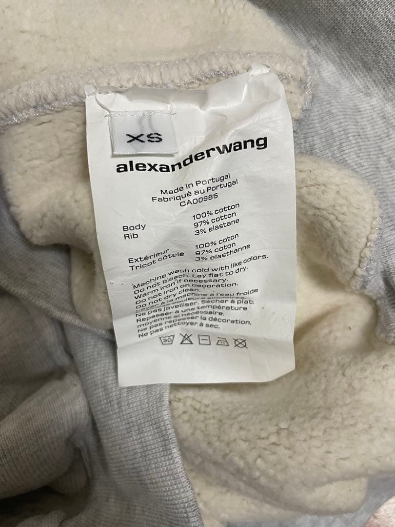 Alexander Wang クロップド丈 スウェット Vネック XS