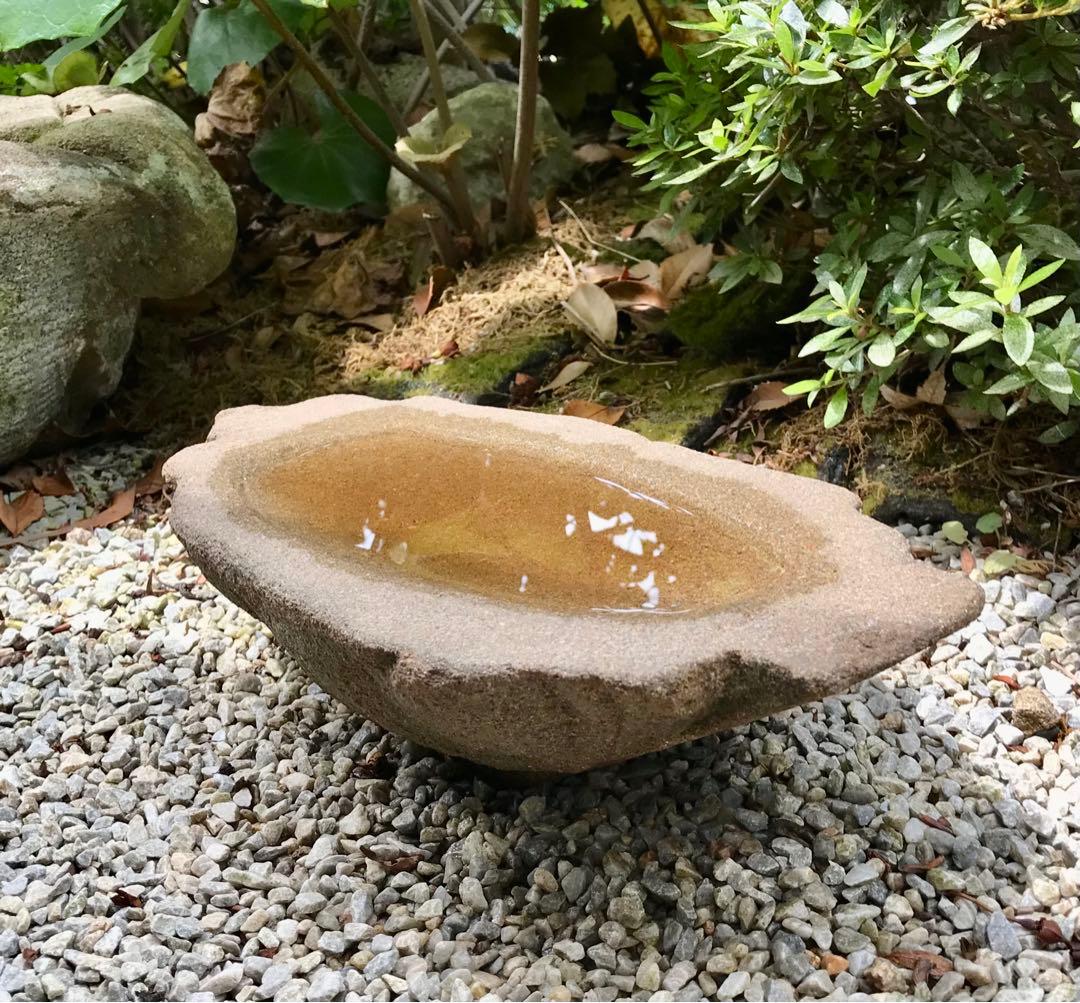 【自然石・寄せ植え鉢・多肉植物鉢・石鉢】造園水石飾り石ガーデニングバードバス