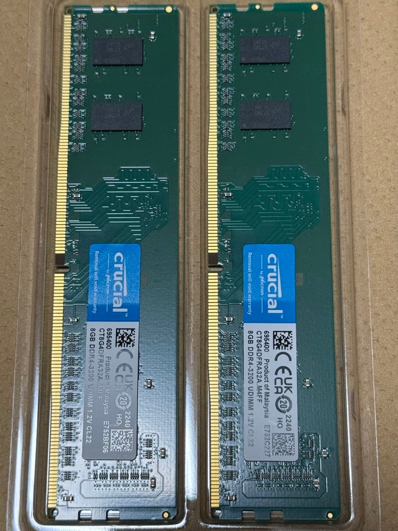 Core i5-12600K + DDR4 3200 8G×2枚 + AS500