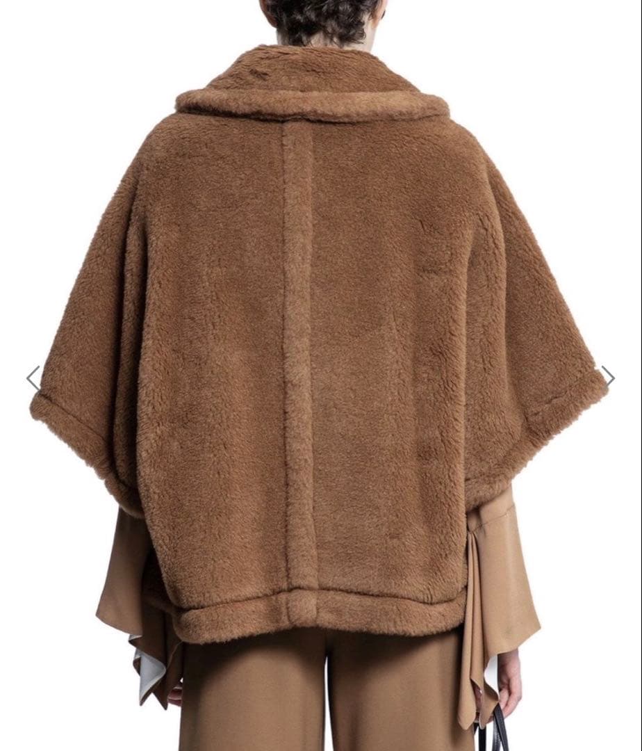 Max Mara TENEBRE4 カシミヤ混 テディベア ケープ SMサイズ