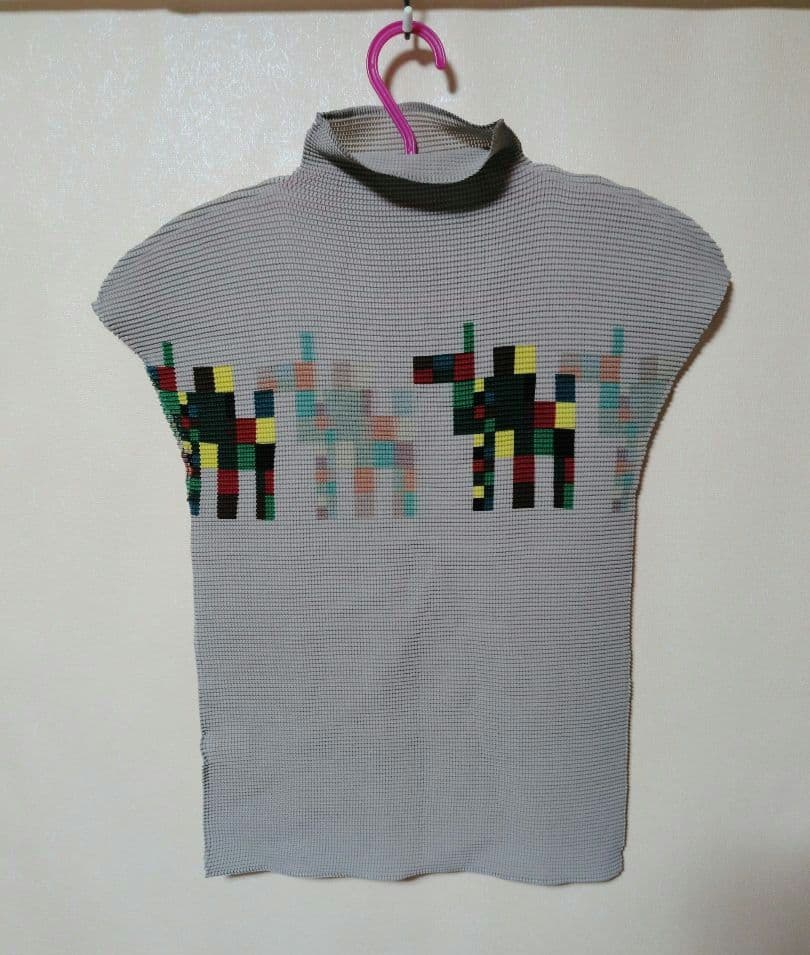 me issey miyake イッセイミヤケ ハイネック 半袖 ノースリーブ