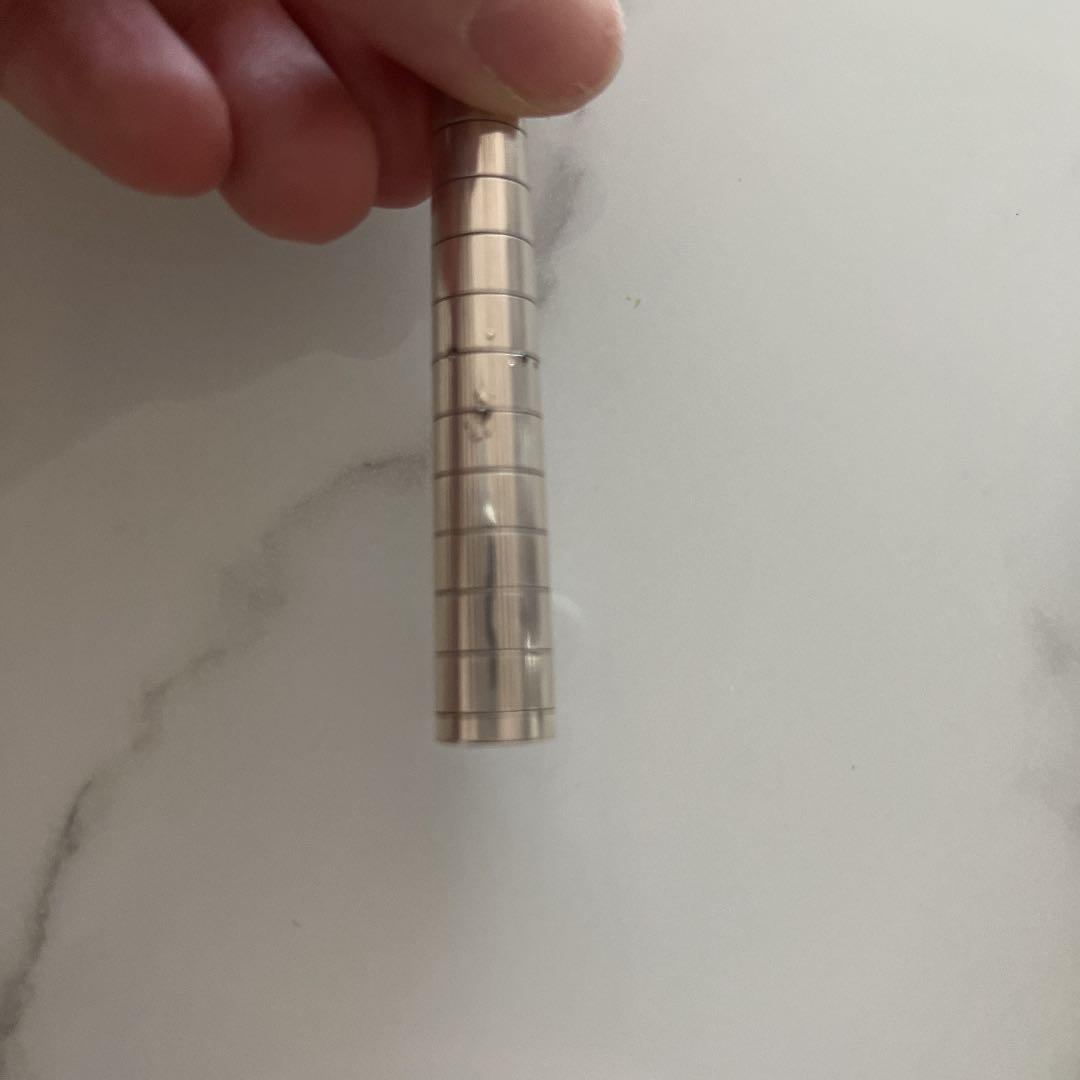 プラチナ　万年筆　中古　ストライプ