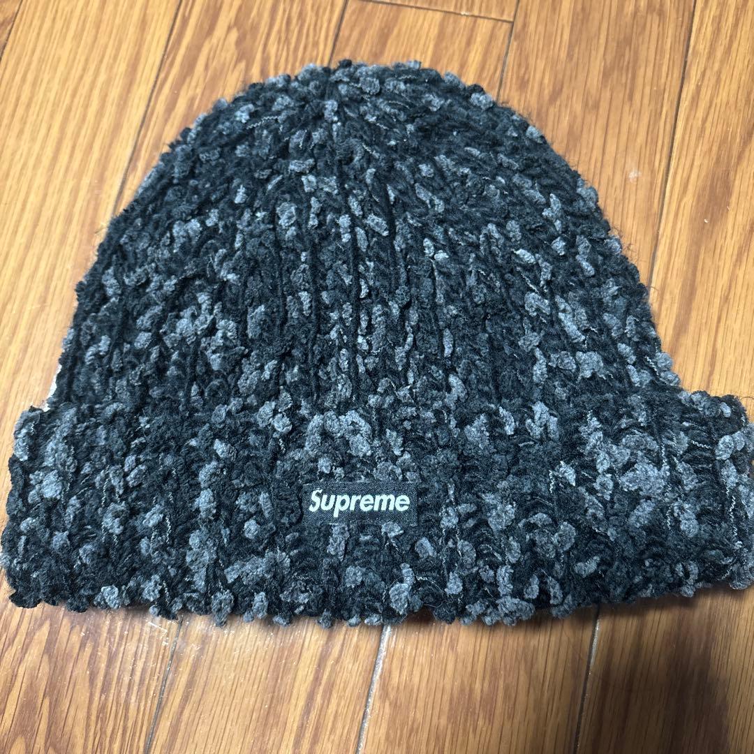 Supreme Chenille Beanie black ニット帽