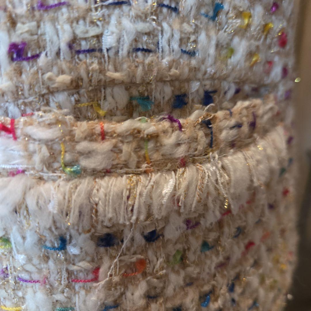 特別お値下げ❗セオリーリュクス 多色ツイード ノーカラージャケット