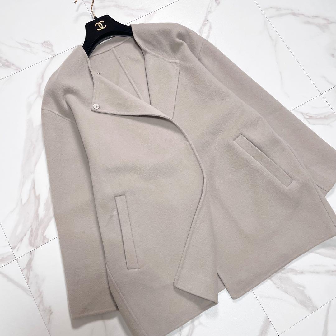 近年✨SLOBE IENA ダブルフェイスウールショートコクーンコート