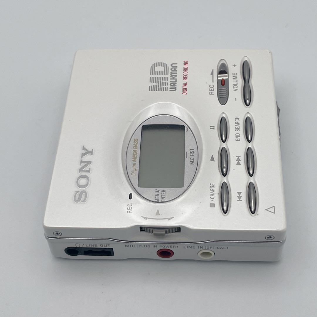 【美品】MDウォークマン MZ-R91 ポータブルMDレコーダーWALKMAN