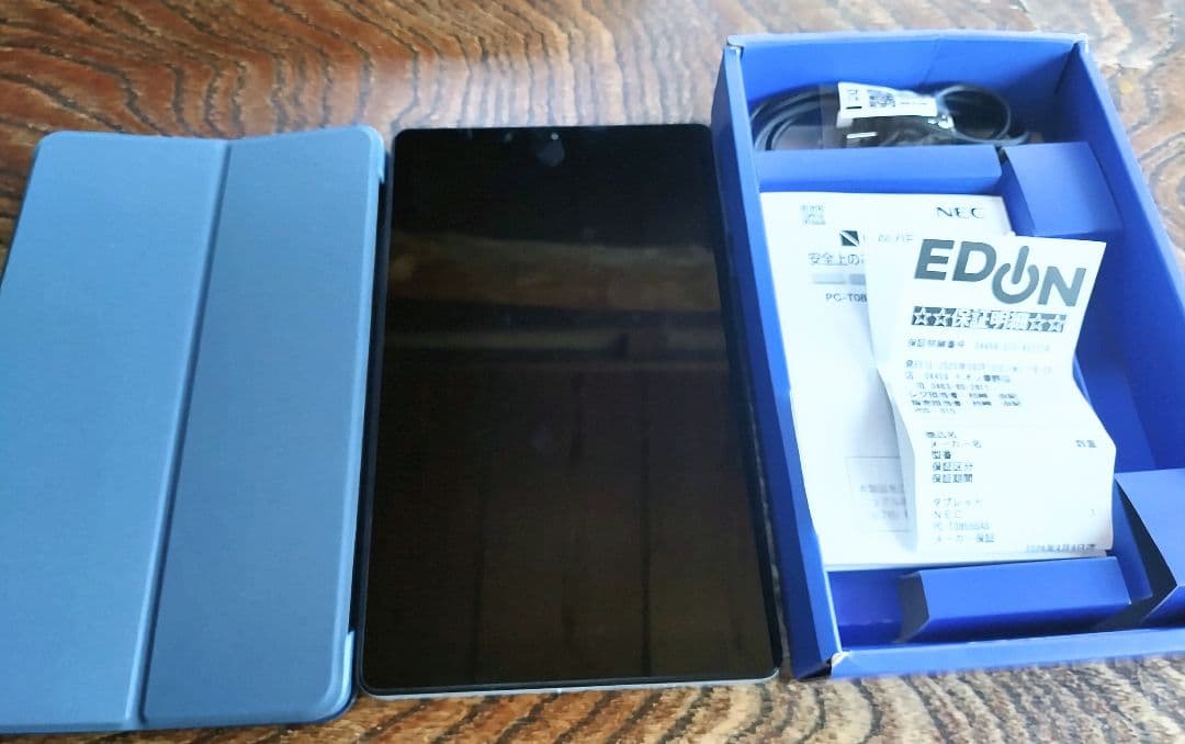 NEC LAVIE Tab T8 　本体　純正カバー　保護フィルム　保証付