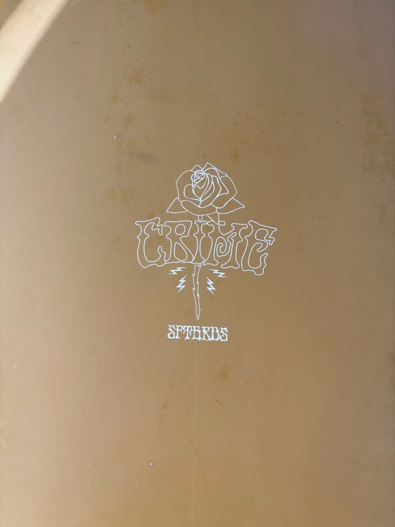 CRIMEツインフィッシュ イエローショートボード クライムサーフボード5'8