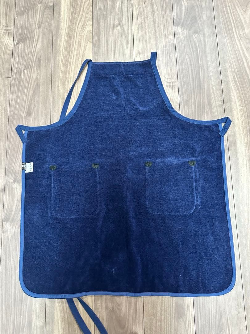 フェイラー　ハイジ　エプロン　ネイビー　学校フェイラー　刺繍エプロン　大人用