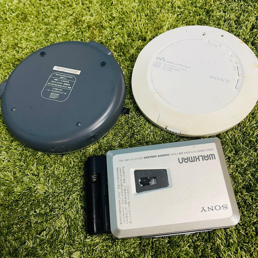 SONY ソニーCDウォークマン D-EJ720/WM-FX855本体のみ3台