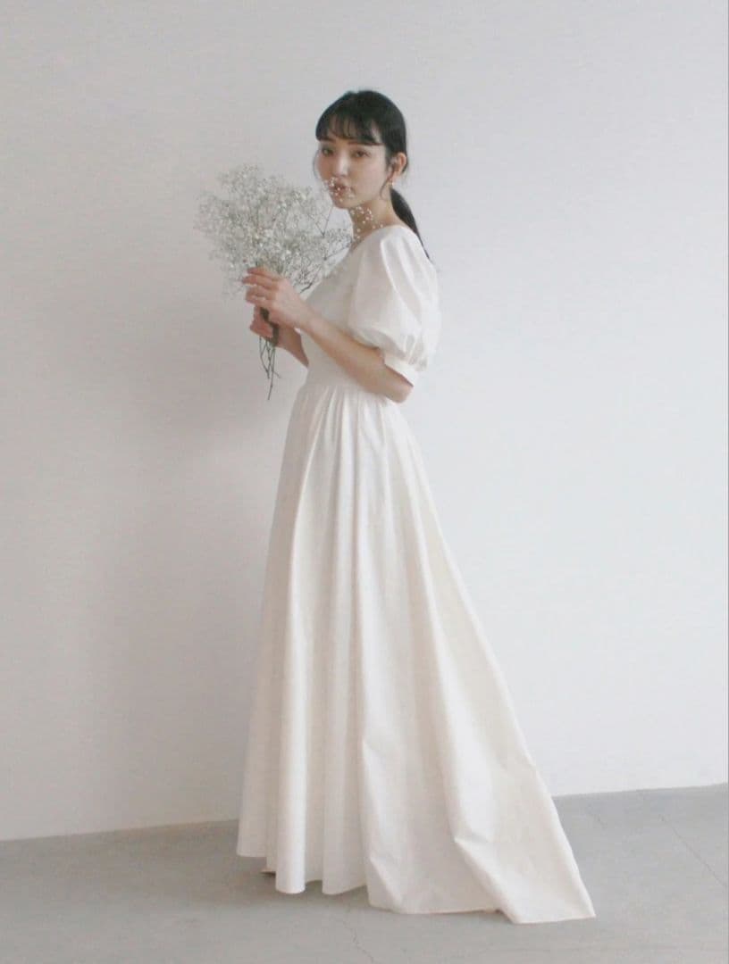 kaene タフタカシュクールドレス　36