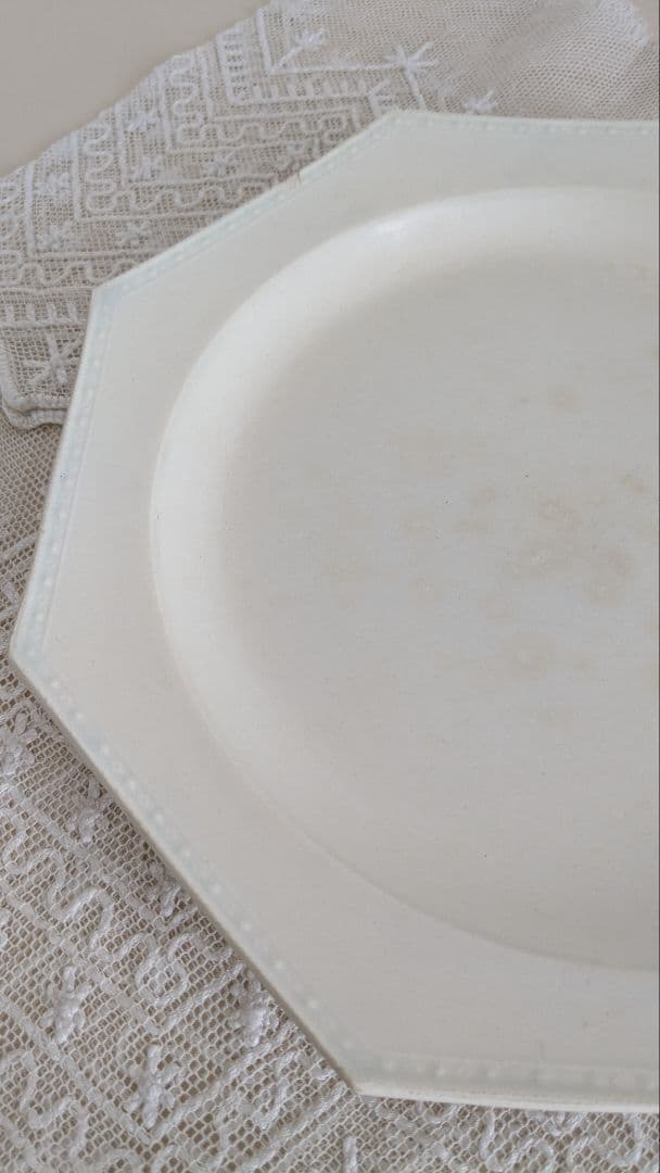 クレイユ オクトゴナル プレート平皿 フランス アンティーク