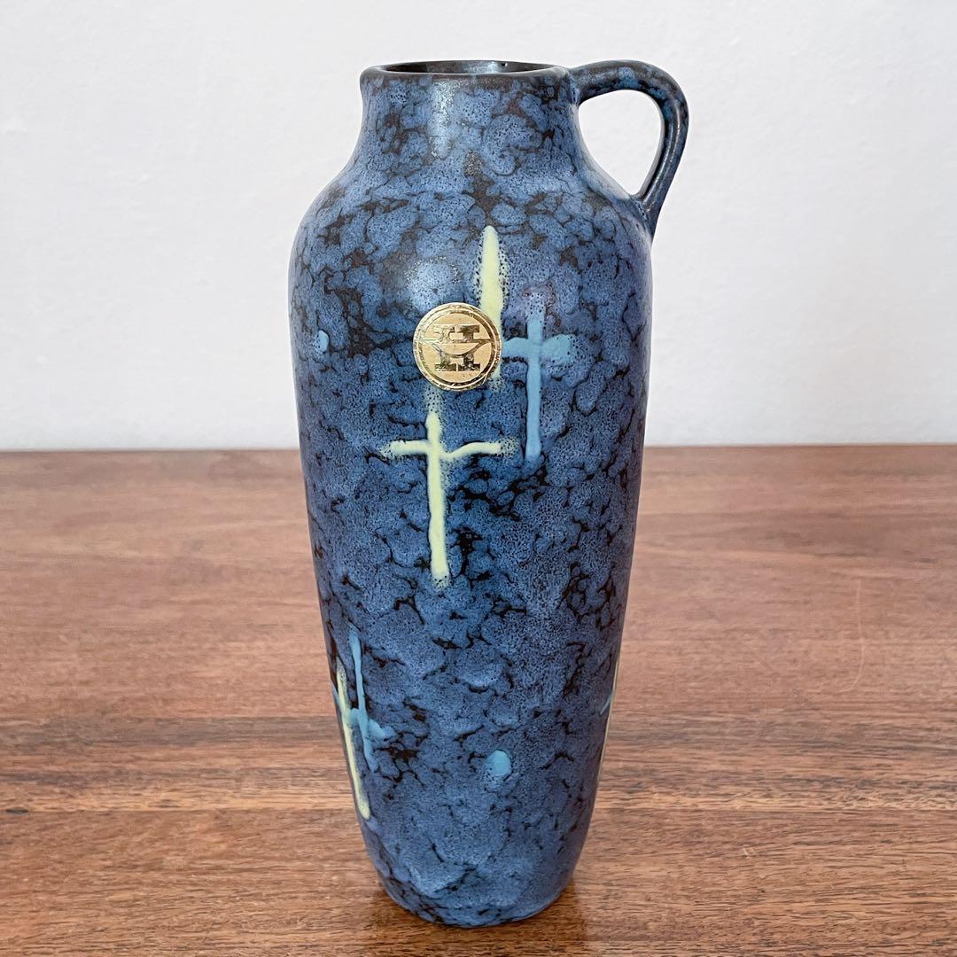 【東ドイツ Haldenslebenの花瓶】ミッドセンチュリー 356