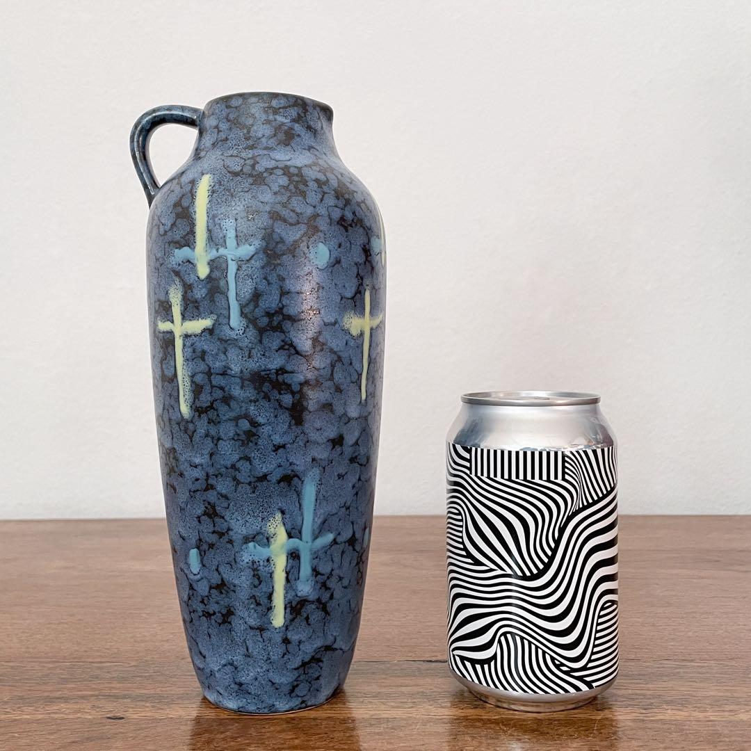 【東ドイツ Haldenslebenの花瓶】ミッドセンチュリー 356