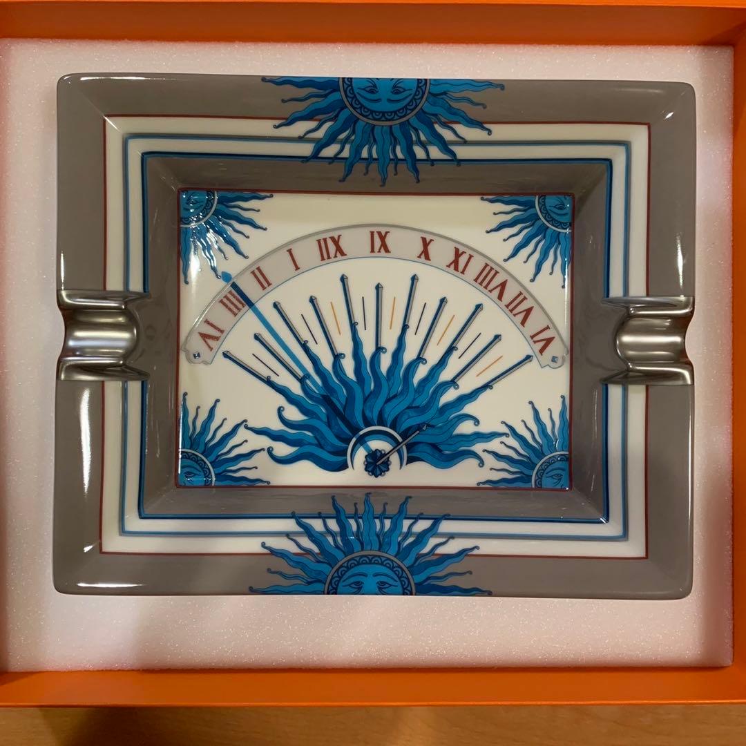 未使用 エルメス 占星術 プラチナ 灰皿 アシュトレイ 箱入り