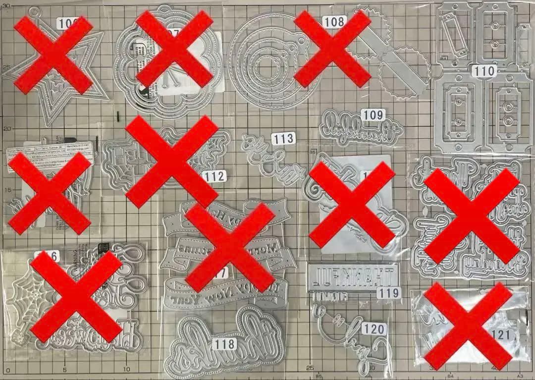 追加しました（お写真16.17.18枚目）選べるカッティングダイ　300円均一