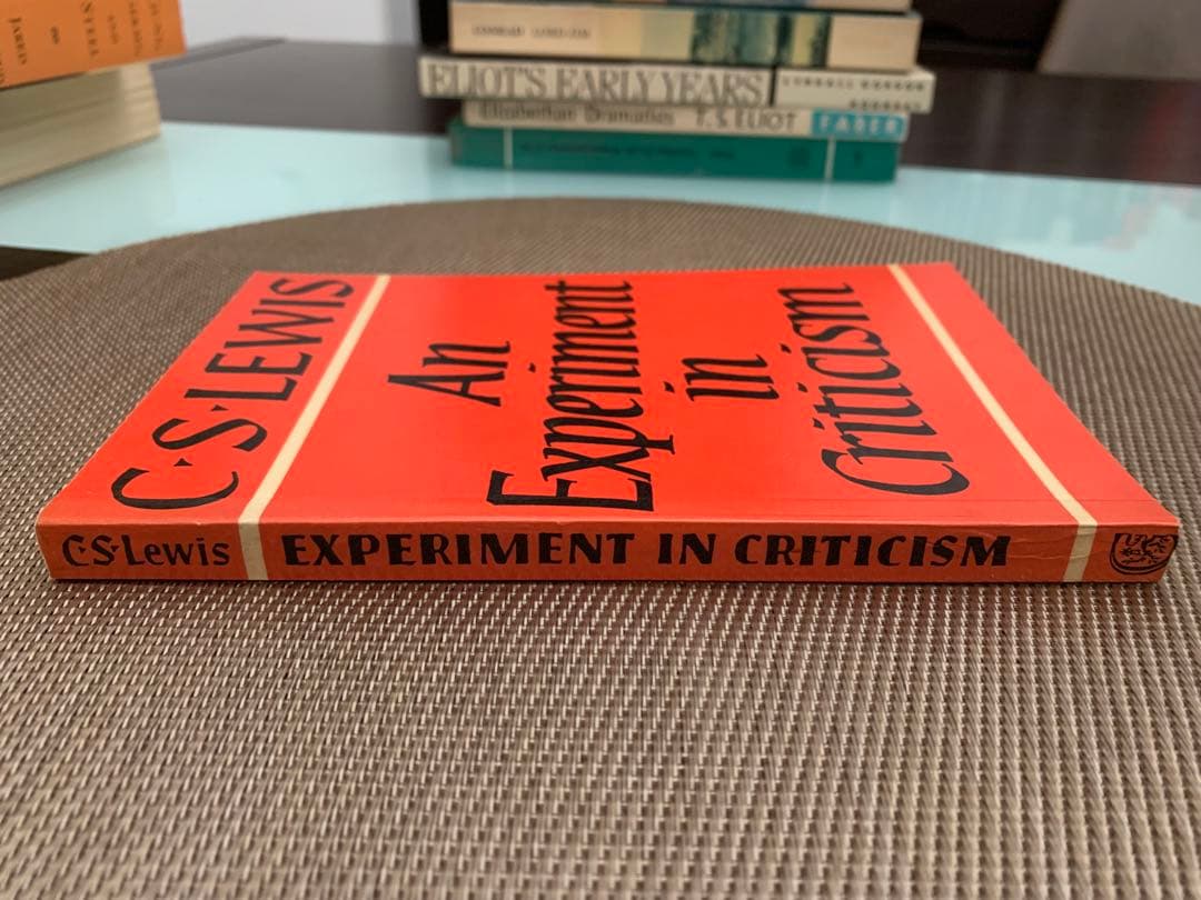 洋書 C. S. Lewis An Experiment in Criticism