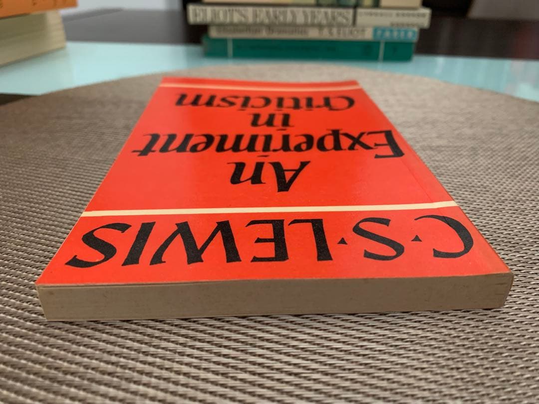 洋書 C. S. Lewis An Experiment in Criticism