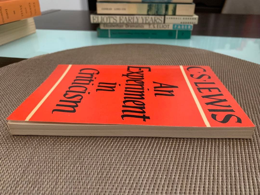 洋書 C. S. Lewis An Experiment in Criticism