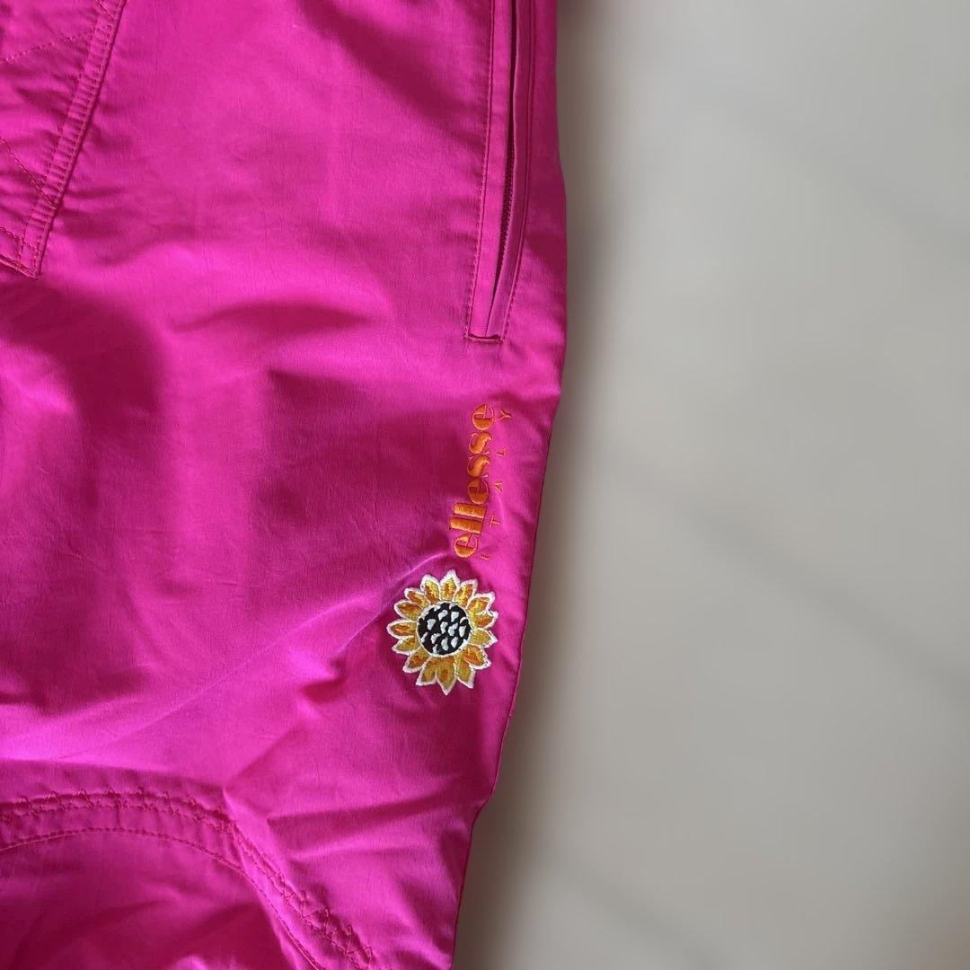 エレッセ　スキーウェア 女性用 ピンク ひまわり柄