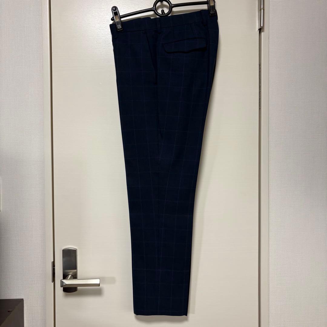 オリヒカ ネイビー ウインドウペン柄 セットアップ