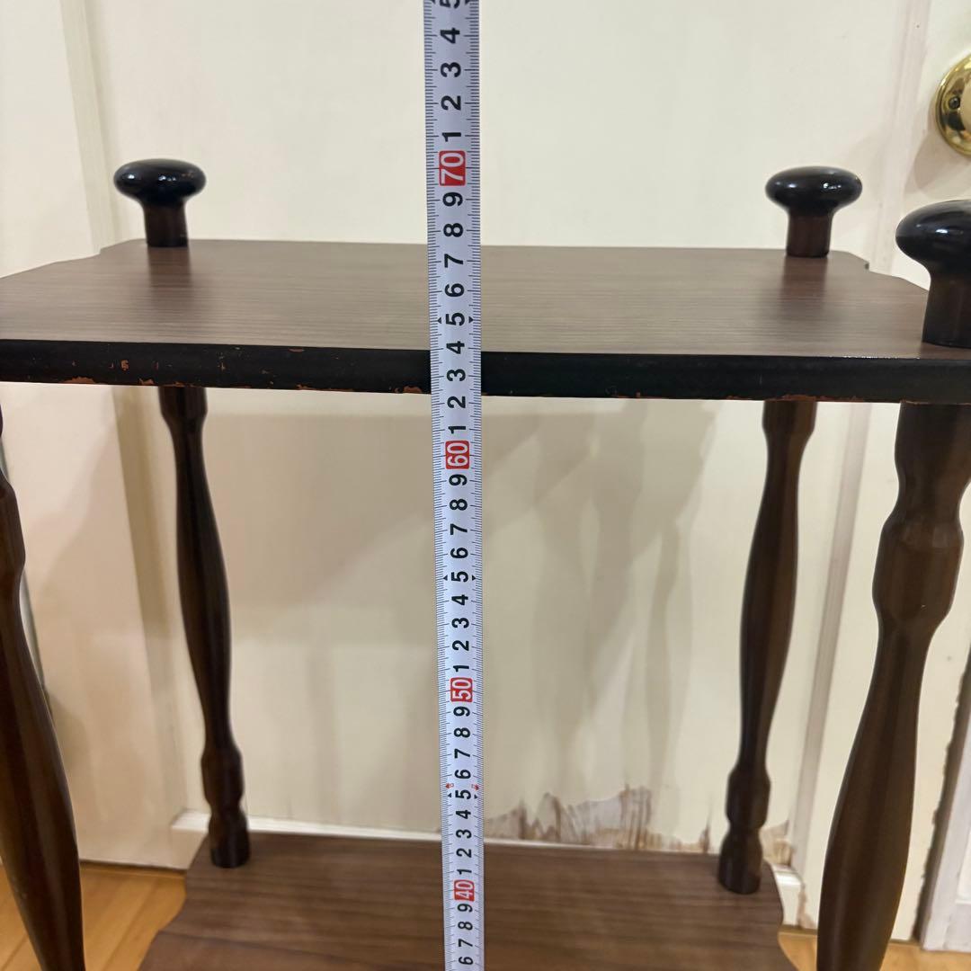 ☆昭和レトロ☆ 飾り棚　キャスター付き　アンティーク　ナジコ　ヤナカ