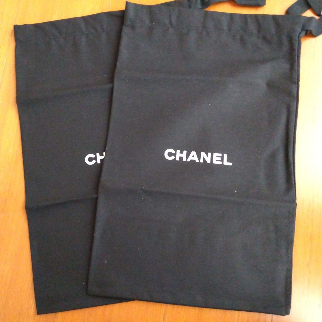 ①【美品】シャネル☆CHANEL☆フラットシューズ☆ロゴ☆36＋おまけ